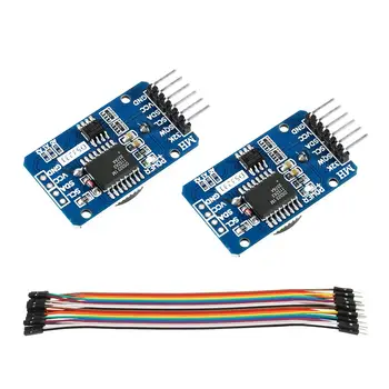 

2PCS DS3231 AT24C32 IIC Precision RTC Real Time Clock Memory Module For Arduino new original with 20pcs F to M DuPont Cable
