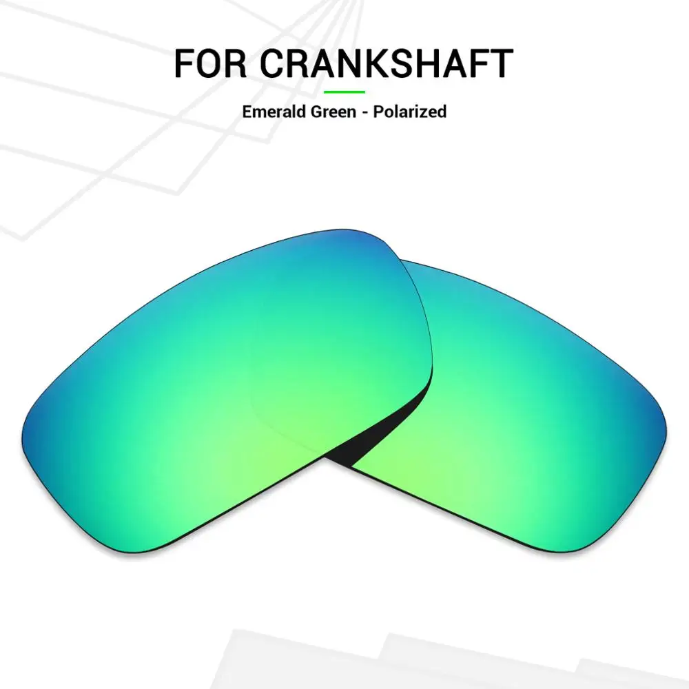 Mryok поляризованные Сменные линзы для солнцезащитных очков Оукли с коленчатым валом изумрудно-зеленый