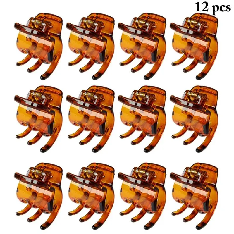 

12pcs/set Fashion Women Claw Clips Lovely Creative Retro Mini Claw Clip Jaw Hair Clips For Women Girls Hair Accessories