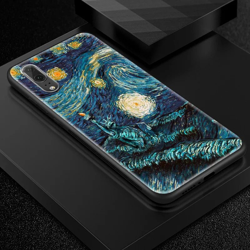 Для huawei P20 P30 Lite Plus Honor 6X чехол из закаленного стекла Nova3i P Smart+ Y6 Y7 Prime Y9 Pro дизайнерский корпус с текстурой