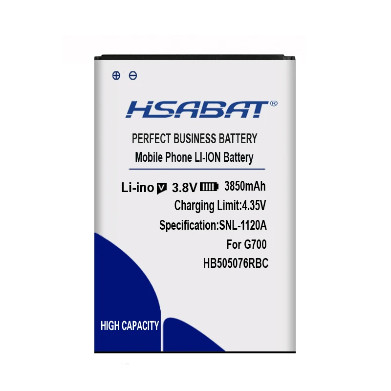 HSABAT New 3850mAh HB505076RBC Mobile Phone Battery for Huawei A199 C8815 G606 G610 G710 G716 G610S G700 Battery Y3 II Y3 2 Y3II