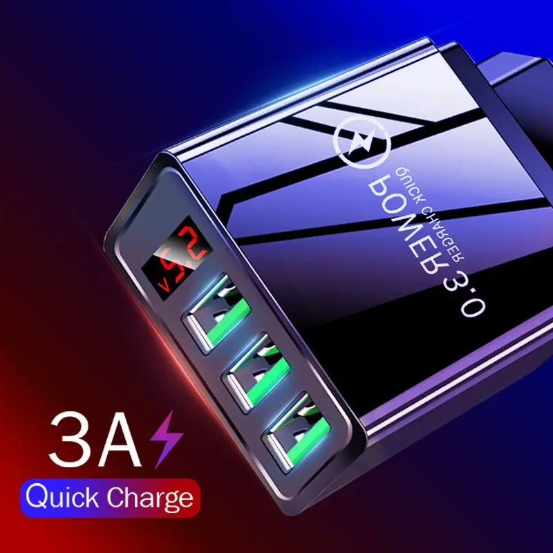 Зарядное устройство с USB-портом для Samsung S20 S10 S9 iPhone 12 pro max 11 X Xiaomi Европейская и