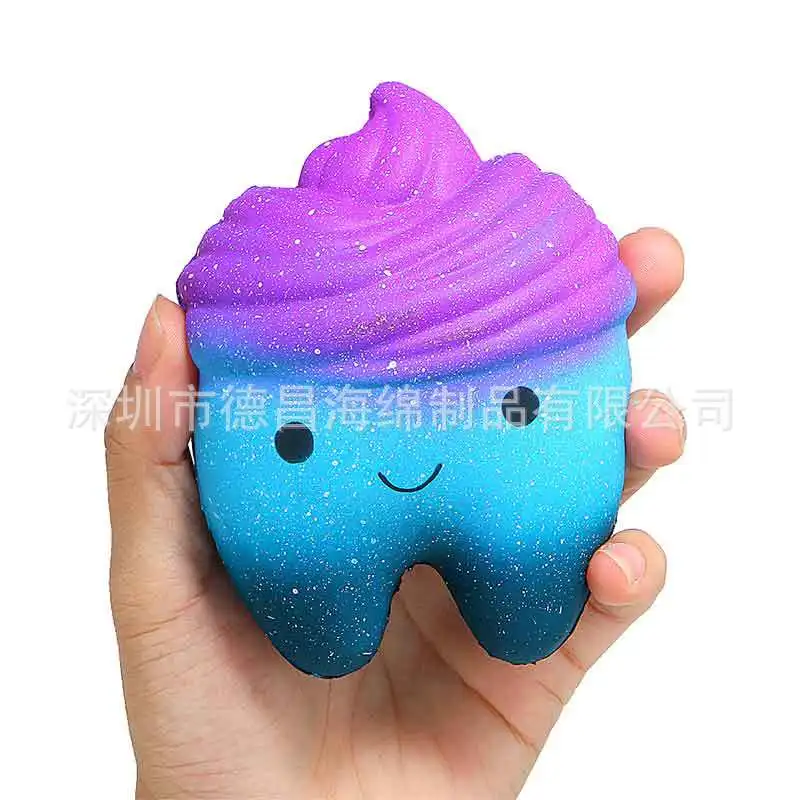 

Pu New Style Squishy Model Star Teeth Memory Foam Teeth Adult CHILDREN'S Toy