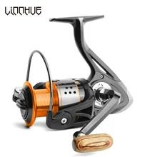 LINNHUE спиннинговая Рыболовная катушка 13+ 1 подшипник бесшовные 8 кг Щука бас спиннинговая Катушка высокоскоростной металлический колесо Карп baitcasing снасти