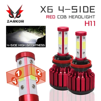 

Zarkor 4 Sides X6 Car LED Headlight 12V 24V Bulb H4 LED H7 H11 H13 9004 9005 9006 9007 9012 5202 Auto Car Light Headlamp