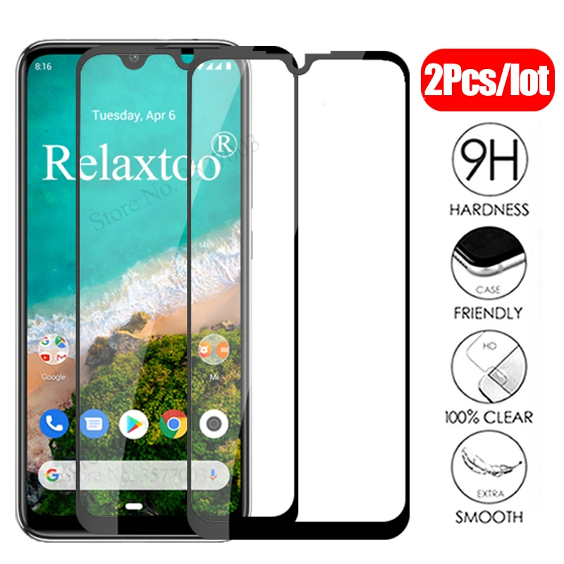 Protector de pantalla de vidrio templado para Xiaomi Mi A3, cristal Protector para Xiaomi mia3 a 3 A3 xiaoma3, cubierta de película de vidrio de seguridad, 2 uds.
