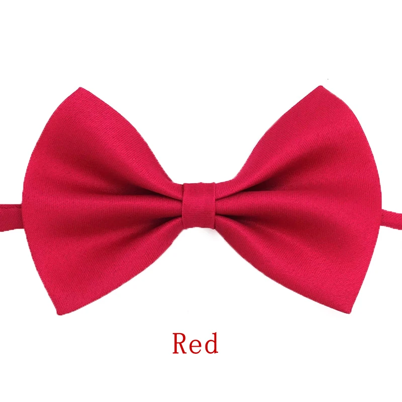 Black Neck Tiebow for Boys Girls Toddler Adjustable Solid Bow Tie Party Wedding Children's Accessories Not Afraid of Creases