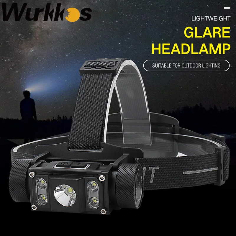 Налобный фонарь Wurkkos G6 XML-L2 светодиодный 21700 лм USB C перезаряжаемый | Лампы и