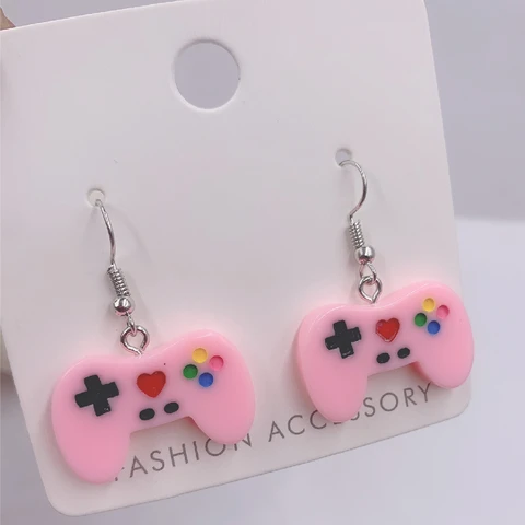 Cute Sweet Video Game Controller  Drop Earrings Punk Jewelry For Cool Women Girl Friendship Gifts