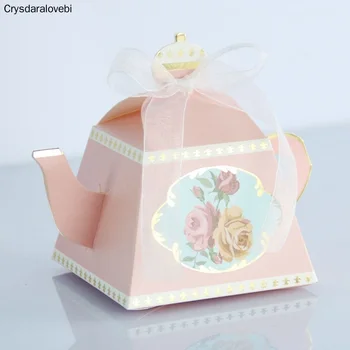 

Teapot Candy Boxes Wedding Favors and Gift Box for Guests Baby Shower Birthday Party Paper Bags Candy Box Party Supplies