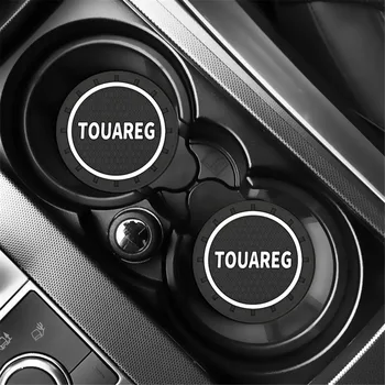 

2PCS Car Water Cup Bottle Holder Anti-slip Pad Mat Silica Gel for Volkswagen VW Touareg 2003 2004 2007 2008 2011 Accessories
