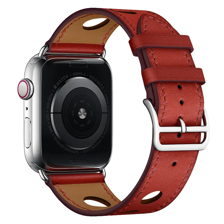 Кожаный ремешок для apple watch band 5 4 44 мм 40 мм correa iwatch 3 2 42 мм 38 мм браслет для часов apple watch 4 5 Аксессуары