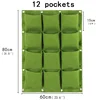 Green 12 pockets