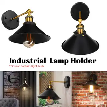 

Retro Wall light Wall Lamps Sconces Lamp Holder Antique Style Metal Wall Lamp Wall Triangle Lampshade Decorative Luminaire E27