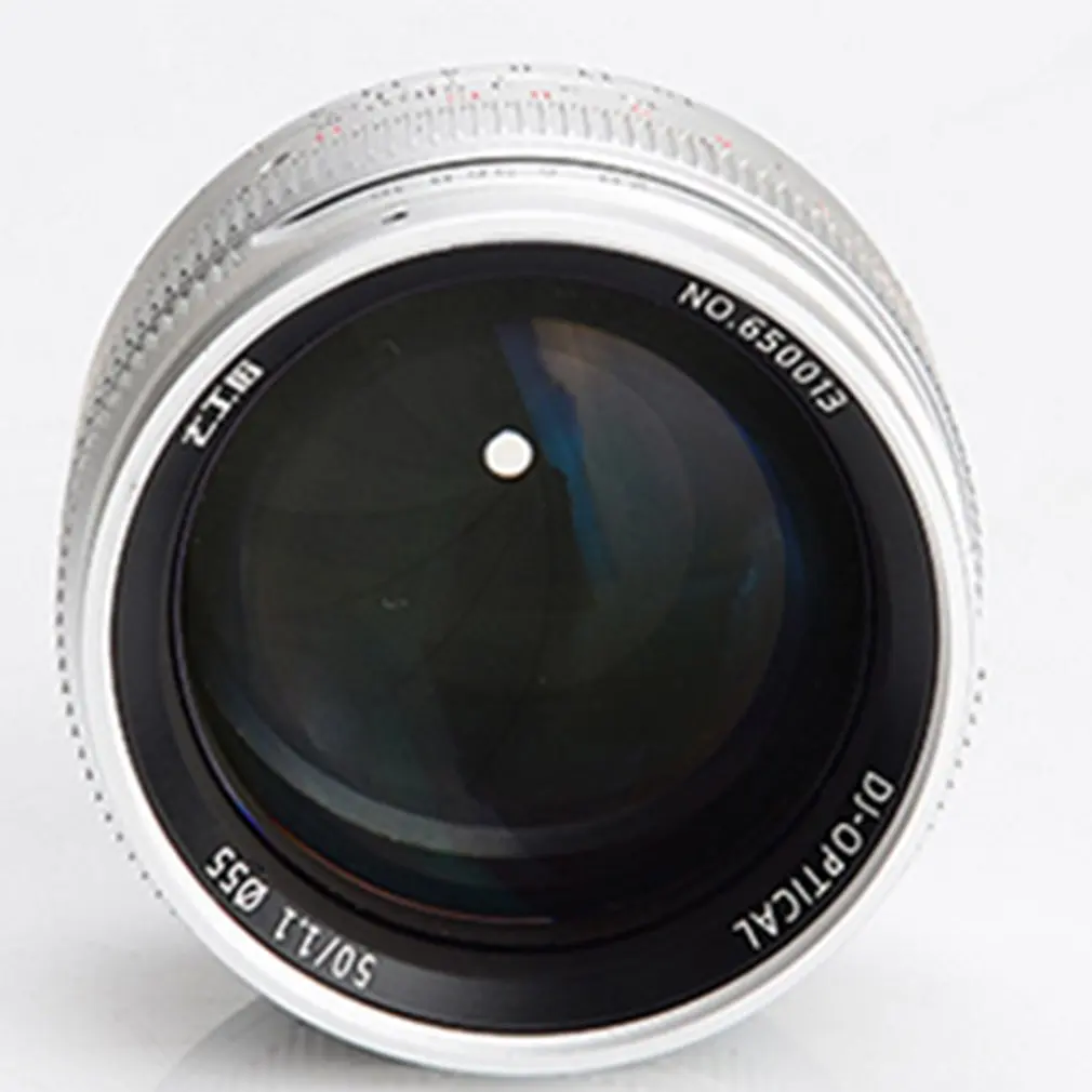 7 ремесленников 50 мм F1.1 Prime объектив для всех одиночных серий для Leica металлические микро камеры аксессуары E-Mount Ручной фокус