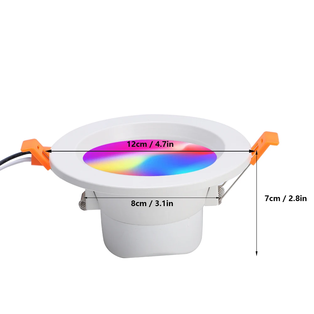 Светодиодный потолочный светильник светодиодный СИД Dimmable СИД вниз светильник жилой Встраиваемая Светодиодная лампа светильник E26 WI-FI умный Светодиодный точечный светильник Инж