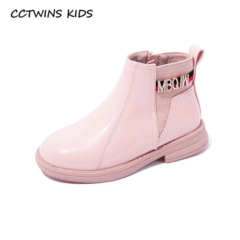 CCTWINS/детская обувь; коллекция года; зимняя детская обувь из искусственной кожи; модные детские ботильоны для девочек; брендовые теплые ботинки для малышей; FB1790