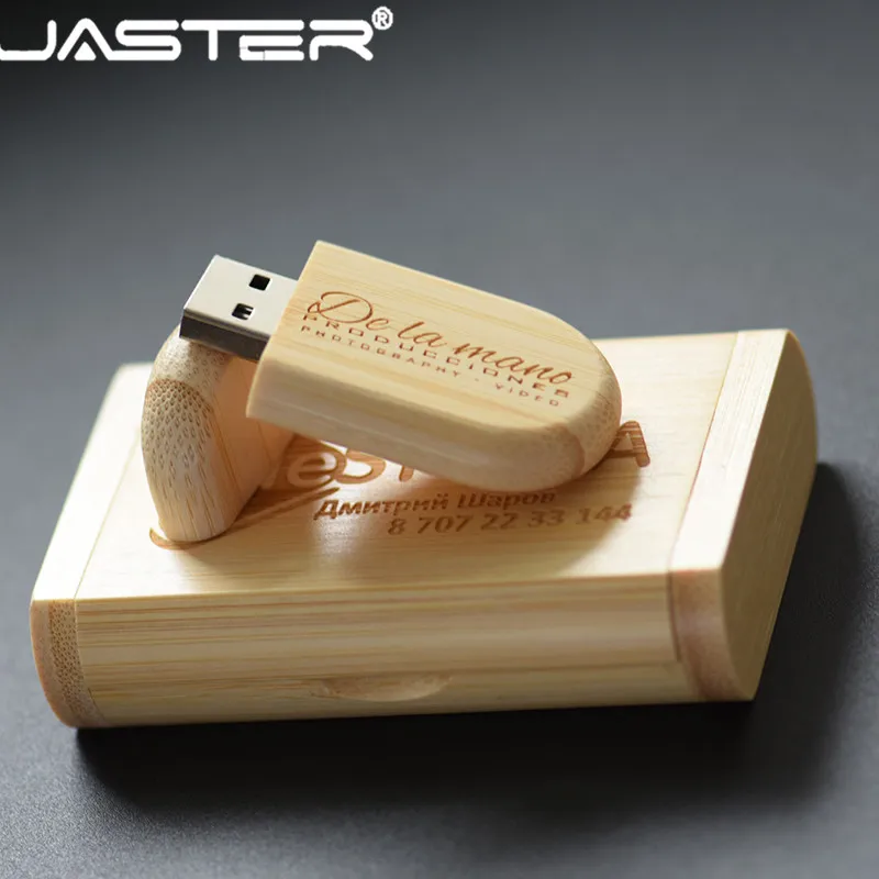 JASTER USB 2.0 Custom LOGO carbonized bamboo flash drive 64GB pen drives 4GB 8GB 16GB 32GB memory stick company | Компьютеры и офис
