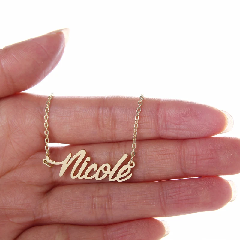 Michelle Nameplate Necklace for Women 