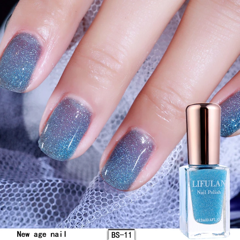 Nusx Chameleon Nail Polish 6ml Shell Glimmer Varnish Summer Series Glitter Blue Purple Nail Lacquer Polish 5