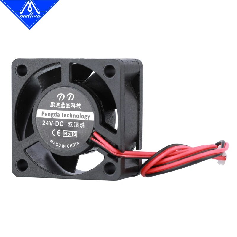 Mellow 1pcs 12V/24V 3D 프린터 소형 냉각 듀얼 볼 베어 4020 팬 DDG-WIND NF-sunrise DDG-Crazy 냉각 압출기 핫 엔드
