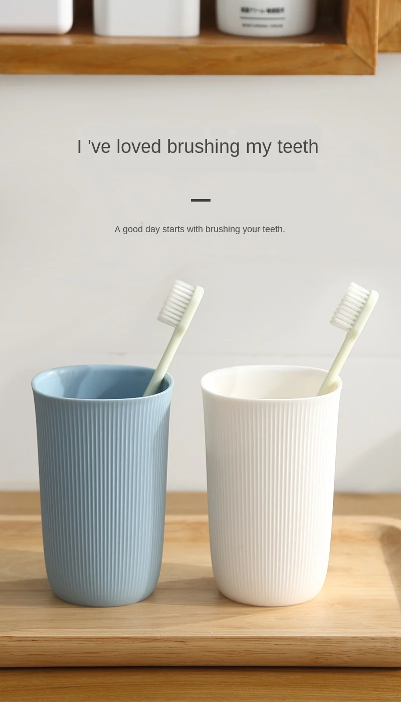 Lot De 4 Gobelets En Plastique Pour Salle De Bain - Porte-brosses à Dents Colorés - Capacité 330 Ml