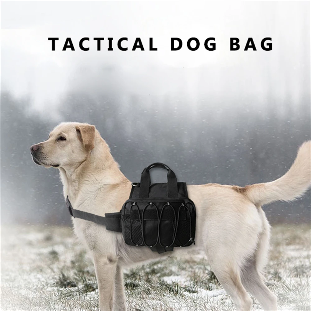 Chest 70-100cm Doberman жилет для больших собак, тактический походный рюкзак, переносная регулируемая ручка для помощи, военный пояс, спортивная сумка для улицы - Цвет: Chest 70-100cm