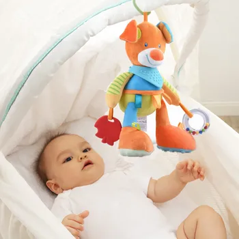 

Baby Rattles Mobiles Comfort Sleeping Plush Infant Doll 0-24 Months Long-legged Rabbit Big Ear Rabbit Massage Toddler Toys