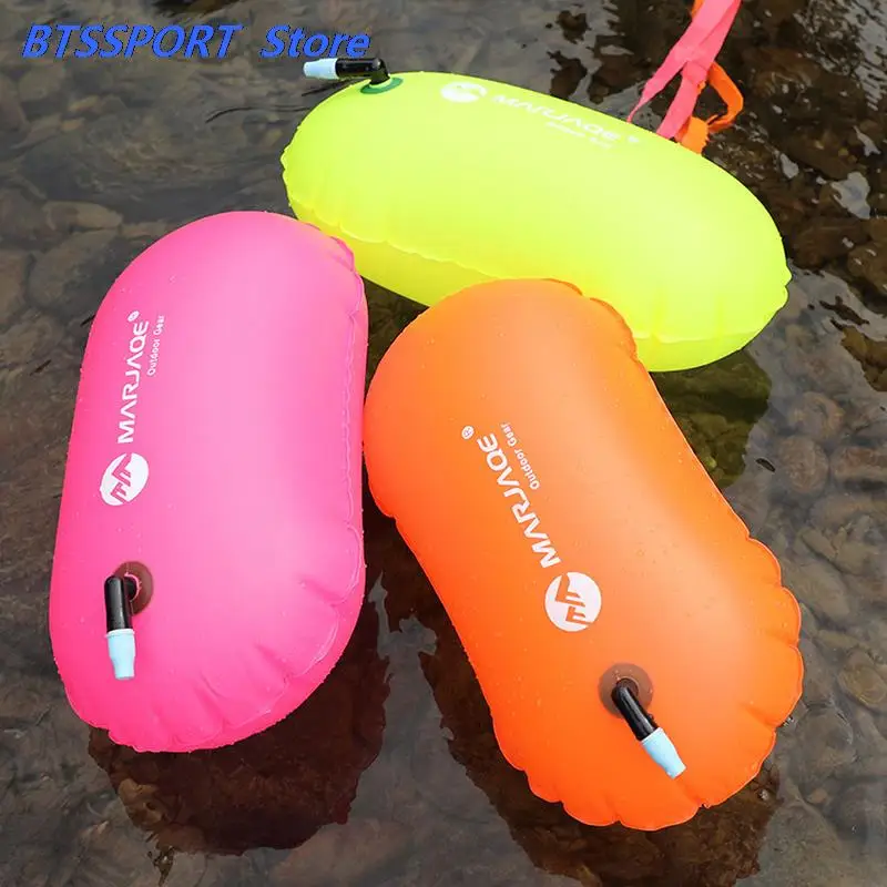 Swimming Buoy PVC Inflatable Signal Drift Bag Air Dry Tow Bag 1PC