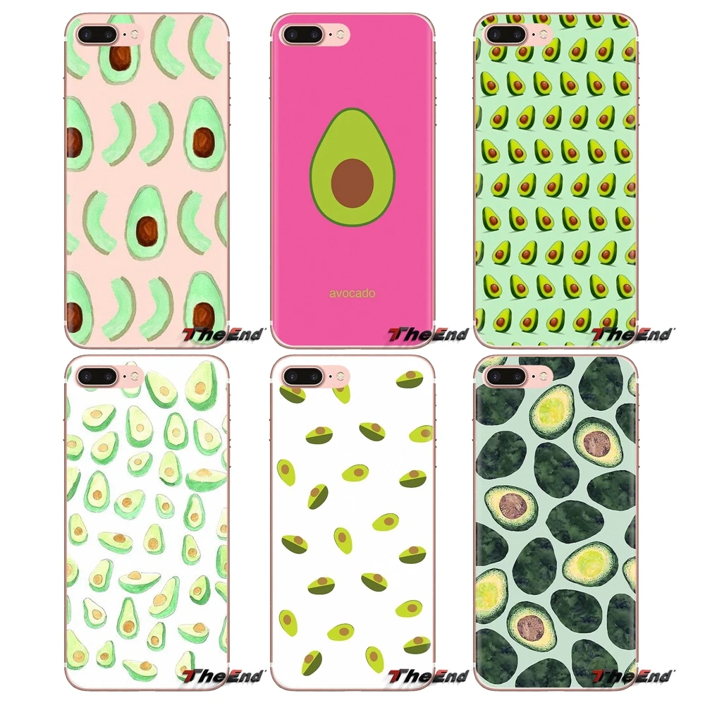 

For Xiaomi Mi3 Samsung A10 A30 A40 A50 A60 A70 Galaxy S2 Note 2 Grand Core Prime Silicone Cover Bag Delicious Avocado fruit Food
