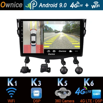 

360°Panoramic Android 9.0 4G+64G GPS Radio DSP SPDIF CarPlay Car Multimedia Player for Peuget 107 Toyota RAV4 RAV 4 2007-2014