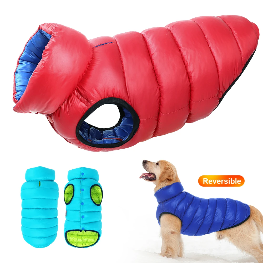 Warm Thicken Dog Jacket Clothes For Medium Large Dogs Pet French
