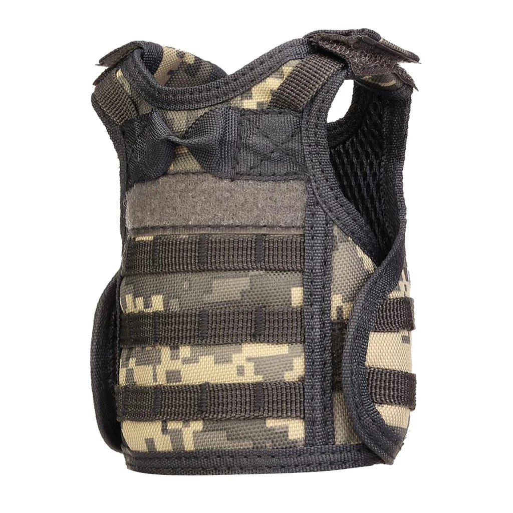 Mini MOLLE Vest Style Beers Sleeve Cans Cover Bottles Stubby Holder Cool Bottle Decoration