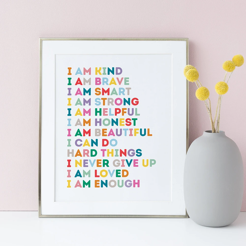 I Am Kind Gifts For Kids Playroom Kids Wall Decor Affirmation Wall Art I Am Loved Kids Affirmation Print Classroom Art I Am Strong I Am Kind Gifts For Kids Playroom Kids Wall Decor Affirmation Wall Art I Am Loved Kids Affirmation Print Classroom Art I Am Strong