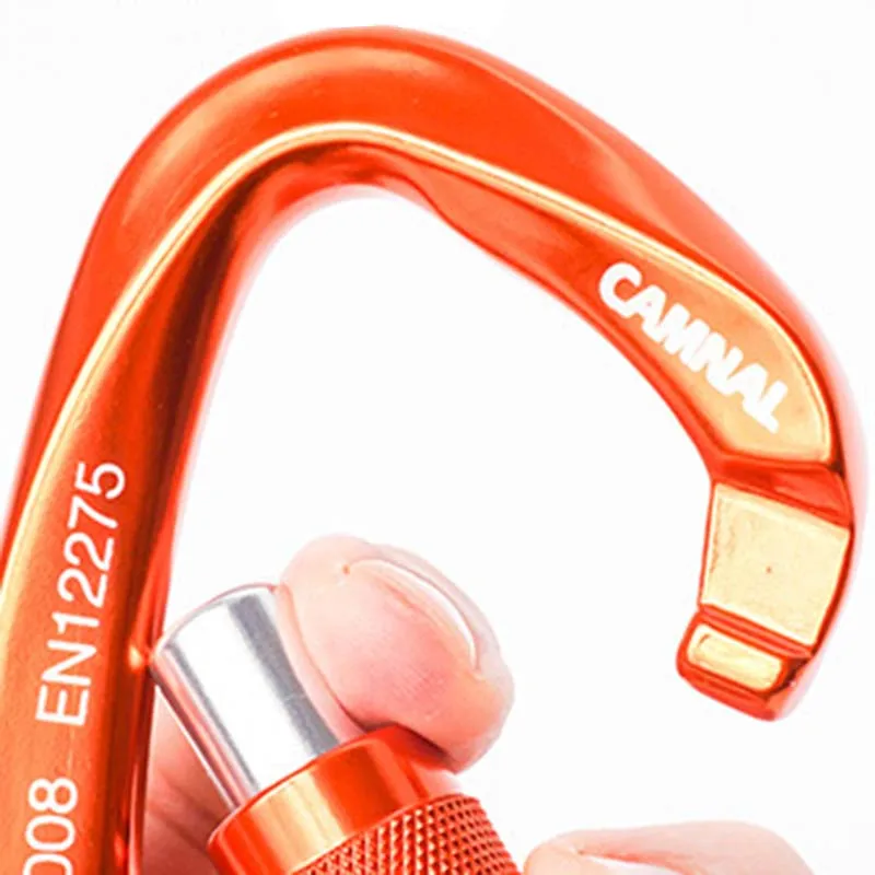 25KN Outdoor Rock Climbing Security Safety Buckle Carabiner Hook Lock 5Pcs