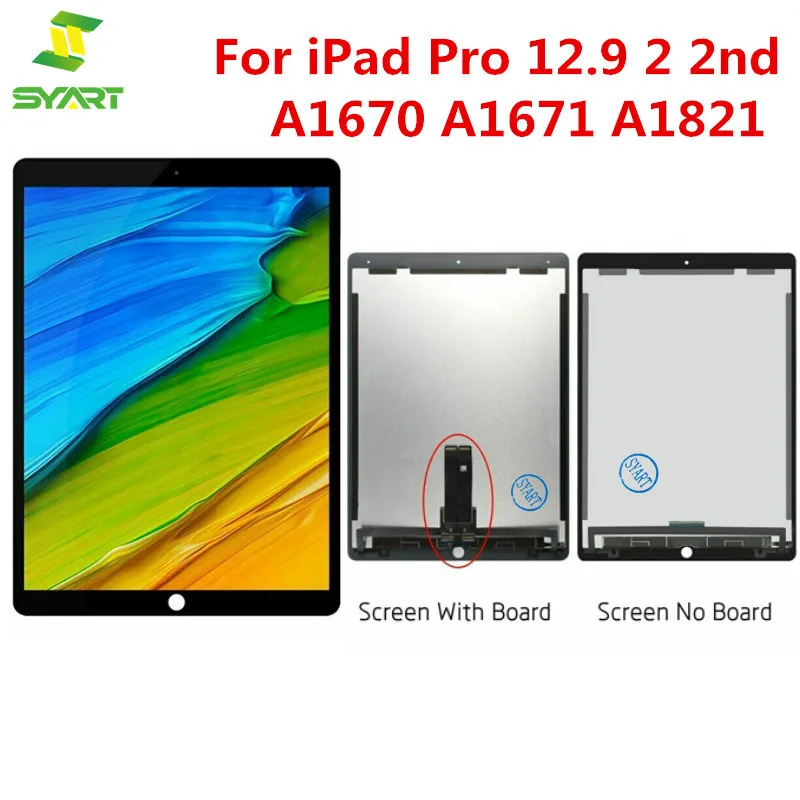 

LCD For iPad Pro 12.9 inch 2nd Gen Display Touch Screen Digitizer Assembly For iPad Pro 12.9" LCD A1670 A1671 A1821 With Board