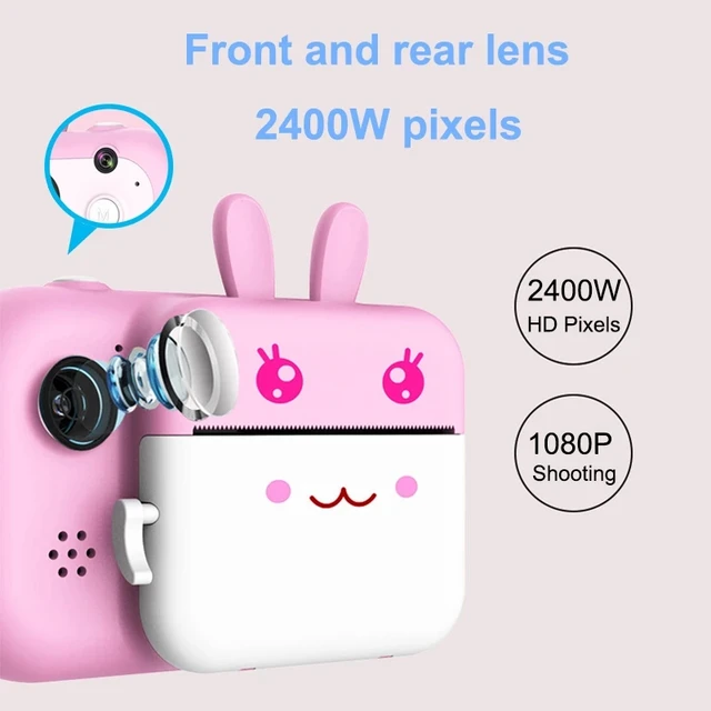 Children Instant Print Camera Thermal Printing Camera Digital Photo Camera Girl Toy Child Camera Video Recorder Birthday Gifts 3