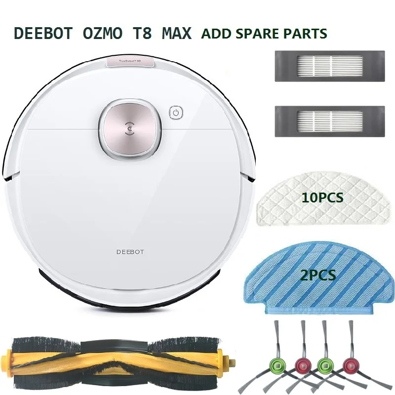 US $452.87 2020 Original ECOVACS DEEBOT OZMO T8 MAX Sweeping And Mopping Robot Vacuum Cleaner For Home APP Remote Control Speaking English