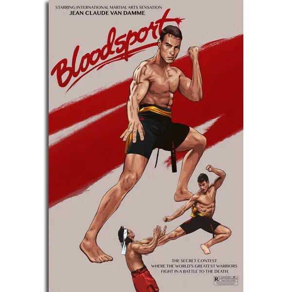 Bloodsport Classic Movie Film Vintage Retro Silk Cloth Poster Art Bedroom Decoration | Дом и сад