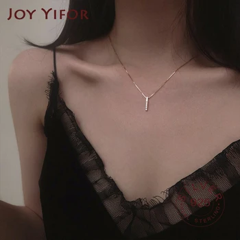 

Necklace 925 sterling Silver necklace fine jelwery Long Chain Pendant Necklace For Women Fashion Jewelry