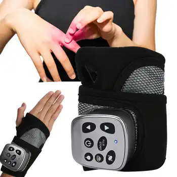 

US Plug 100-240V Wrist Massager Electric Heating Hot Compress Wrist Heating Brace Massager Pain Relief Therapy Wrist Supports