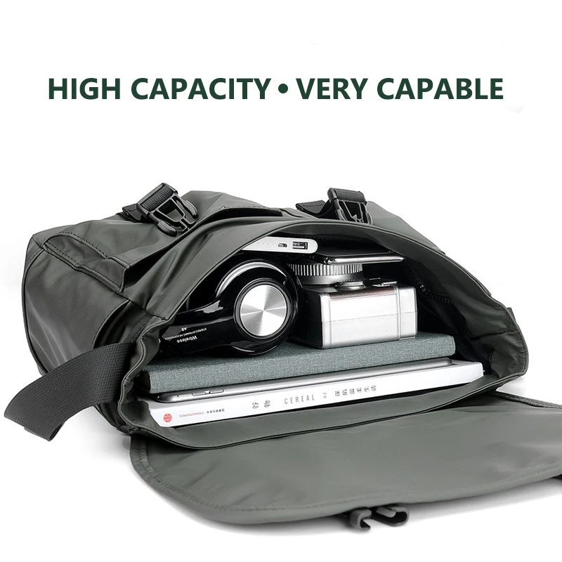  Men's Fashion Nylon Crossbody Bag Multifunctional Male Shoulder Messenger Bags Large Satchels Busin - 4000149579101