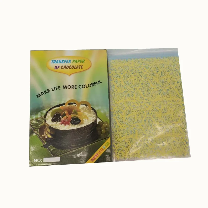 Листы трафаретные для шоколада, Papel де Comestible украшения съедобные Бумага A4 Размеры инструмент для выпечки "сделай сам" Западный торт различных дизайнов микс пресс-форм