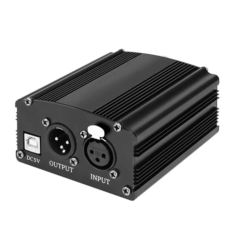 Портативный 1-канальный USB-кабель с фантомным питанием 48 В XLR 3-контактный