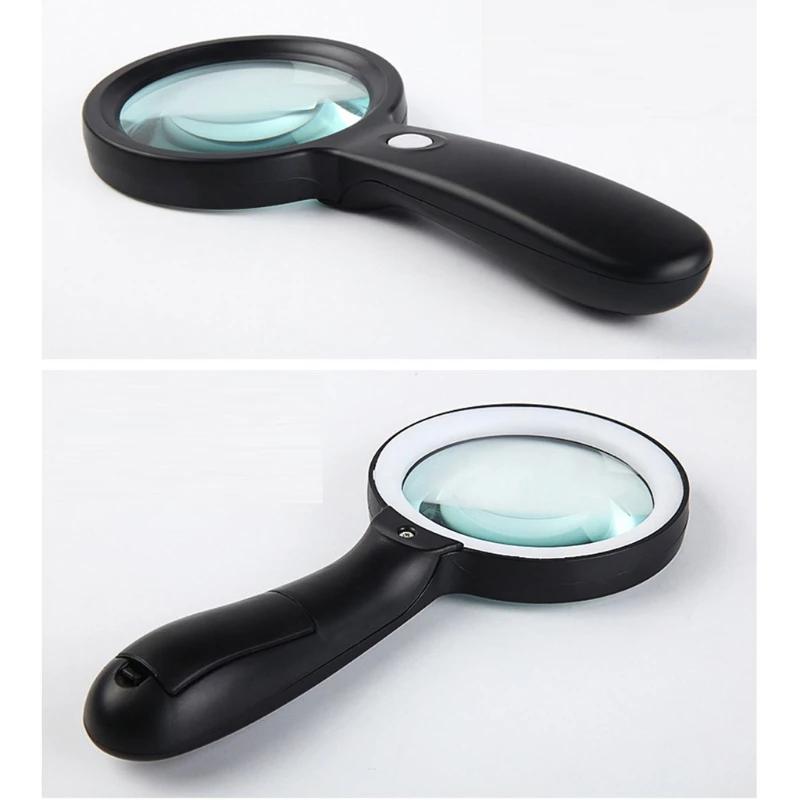 wind speed measuring device Lighted Magnifying Glass-10X Hand held Large Reading Magnifying Glasses with 12 LED Illuminated Light for Seniors, Repair, coins surface roughness testers