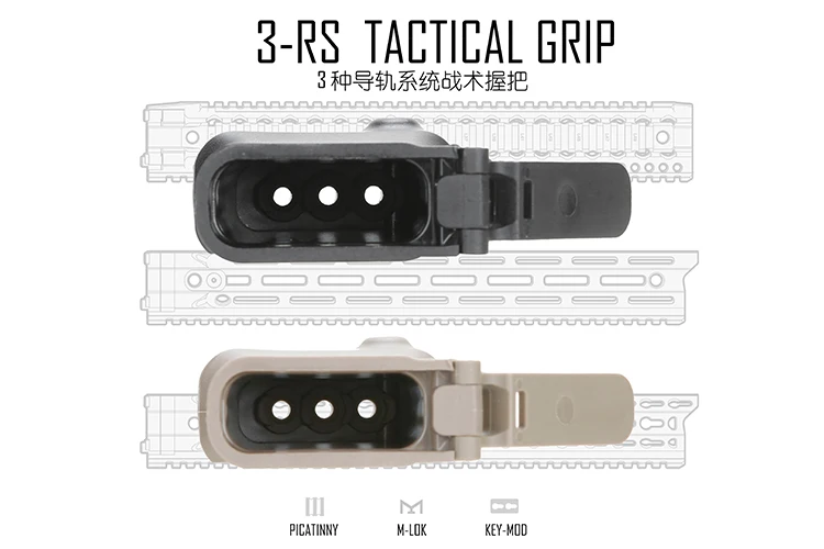 KEYMOD& MLOK Rail тактическая рукоятка для охотничьих аксессуаров стрельба, страйкбол запчасти