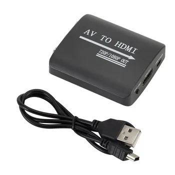 

MINI AV TO HDMI converter 1080P CVBS RCA AV to HDMI Converter mini 1080P AV2HDM