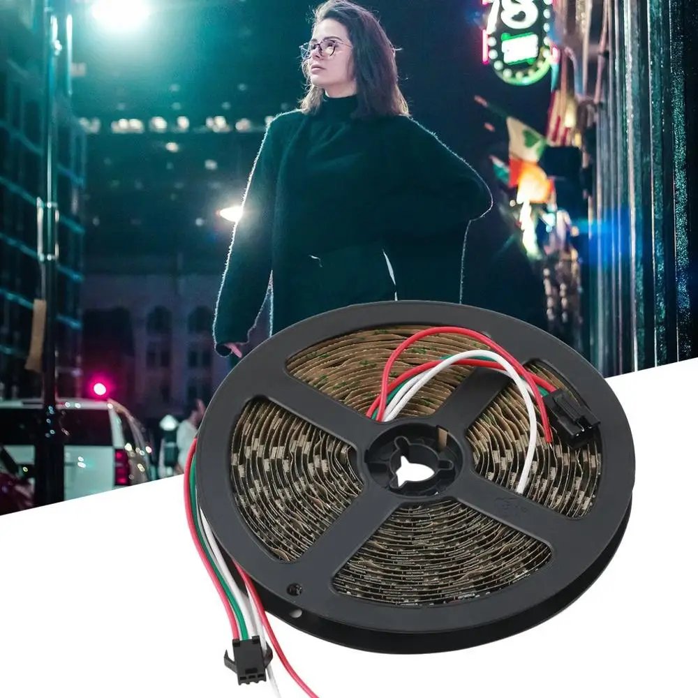 WS2812B 5 м 5050 SMD цифровой 300 светодиодный светильник адресуемый цветной DC5V для
