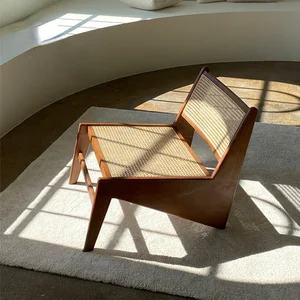 Скандинавский Одноместный стул из ротанга ленивый стул для балкона дизайнерское современное кресло с регулируемой спинкой