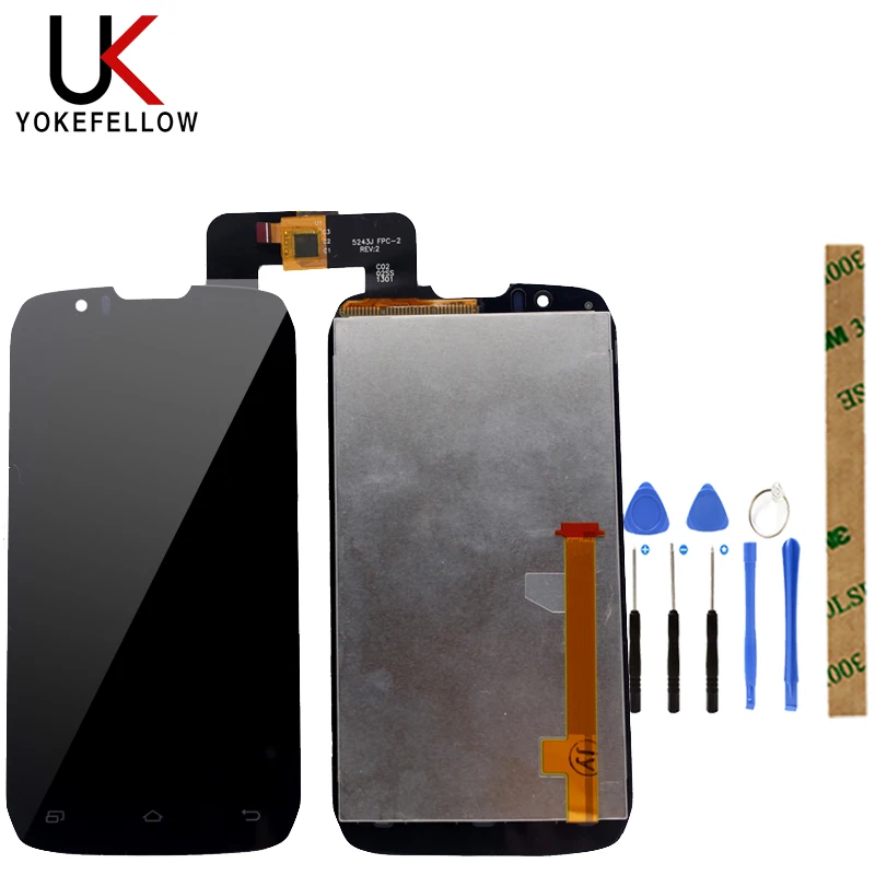 Tanie Wyświetlacz LCD do DNS S4502 DNS S4502 S4502M Highscreen boost Cloudfone Thrill430X innosa D9 D9C wyświetlacz LCD z ekranem dotykowym